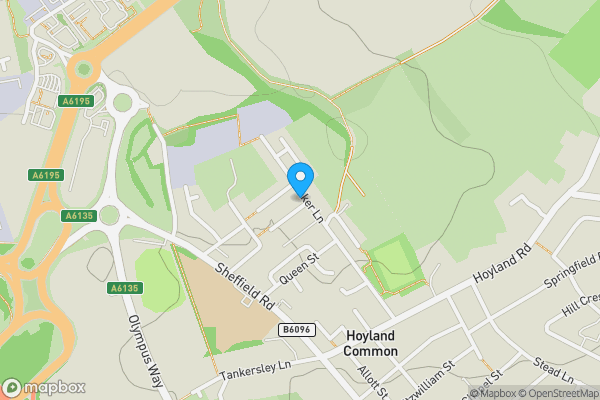 Map location for 94 Tinker Lane Hoyland, Barnsley, South Yorkshire, S74 0PW