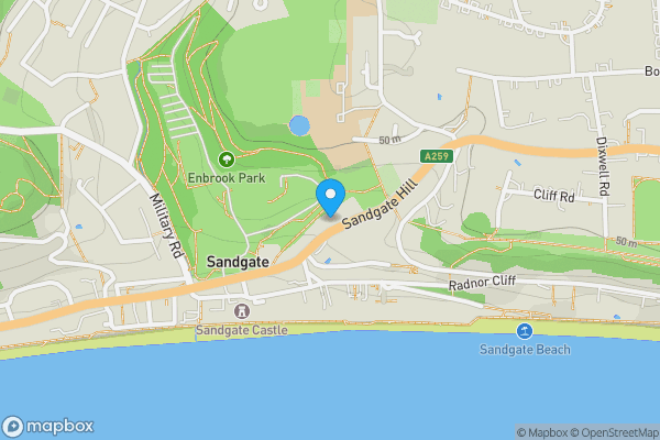 Map location for 54a & 54b Sandgate hill , Sandgate high street , Kent , CT20 3AX