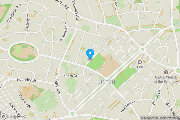 Map location for North Gipton Children's Centre, Thorn Walk, Leeds, West Yorkshire, LS8 3LP