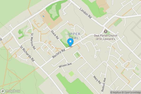 Map location for Rectory Road, DEAL, Kent, CT14 9NB