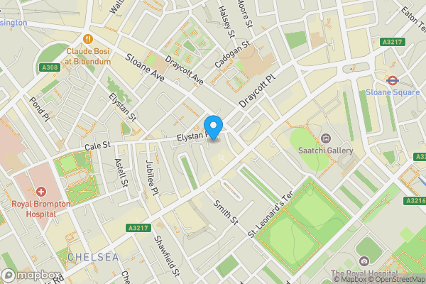 Map location for Flat 44 Ranelagh House, 3-5 Elystan Place, Chelsea, London, SW3 3LD