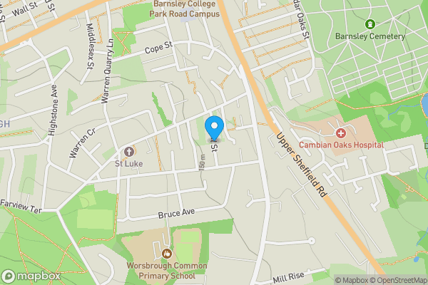 Land Between Dillington Square And Peel Street, Worsbrough Common, Barnsley, South Yorkshire, S70 4DU