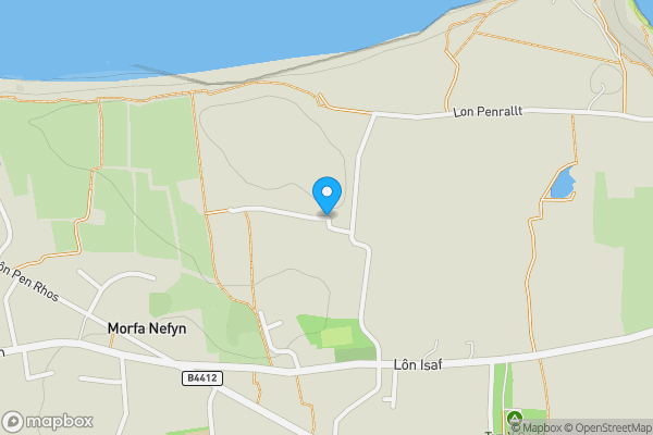 Map location for Lon Tan Y Bryn, Pwllheli, Gwynedd, LL53 6BT