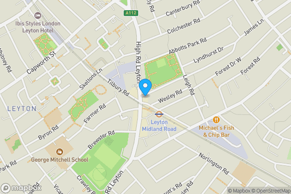 Map location for 664 High Road Leyton, Leyton, Waltham Forest, E10 6JP