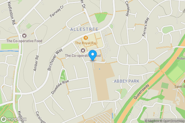 Map location for Flat 58, Kedleston Court, Norbury Close, Allestree, Derby DE22 2QF