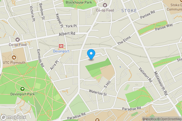 Map location for Flat 4, 5 Nelson Gardens, Stoke, Plymouth, PL1 5RH