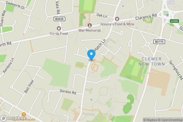 Map location for Flat 1 Convent Court, Hatch Lane, Windsor, Berkshire, SL4 3QR