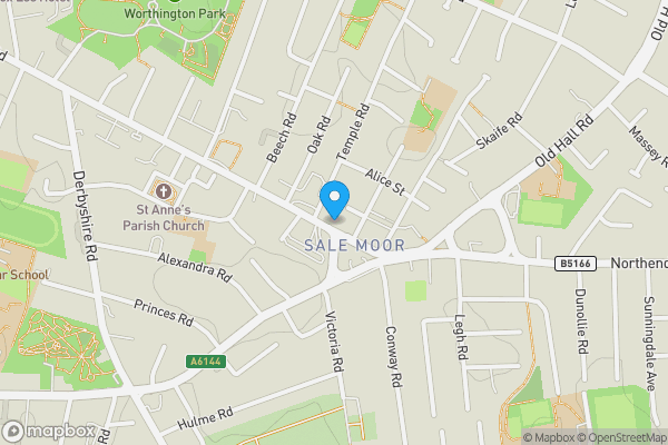 Map location for 113a Northenden Road, Sale, Cheshire, M33 3HF