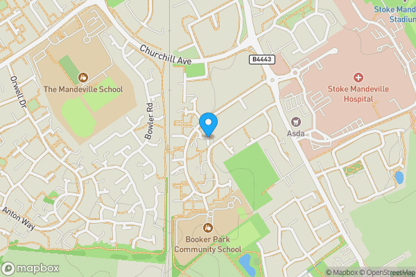 Map location for Chequers Court, Aylesbury, Buckinghamshire, HP21 9EQ