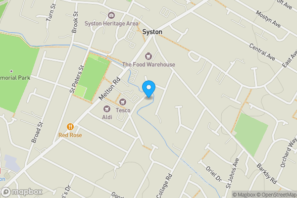 Map location for 11 Victoria Street, Syston, Leicester, LE7 2LE