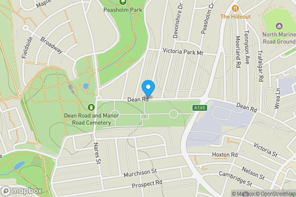 Map location for Dean Road, SCARBOROUGH, North Yorkshire, YO12 7JH