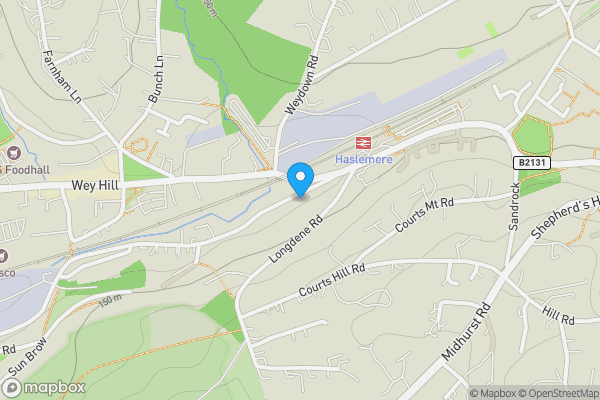 Map location for Flat 2 Gemini Chapel, 2a Kings Road, Haslemere, Surrey, GU27 2QA
