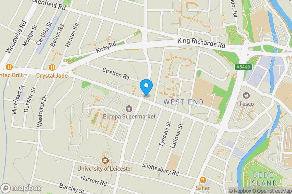 Map location for 101 Hinckley Road, Leicester LE3 0TD