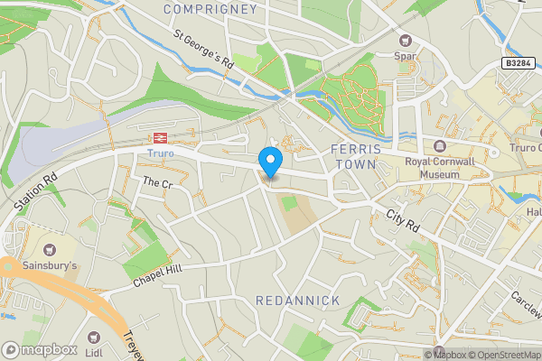 Map location for Richmond Place, TRURO, TR1 3HU