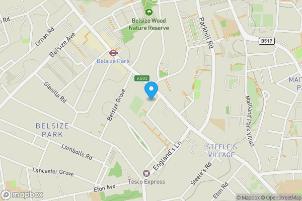 Map location for 4 Antrim Grove, Belsize Park, London NW3 4XR