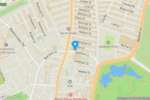 Map location for 15 Spellow Lane, Liverpool, L4 4DE