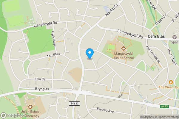 Map location for 11 Ael Y Bryn, Bridgend CF31 4DG
