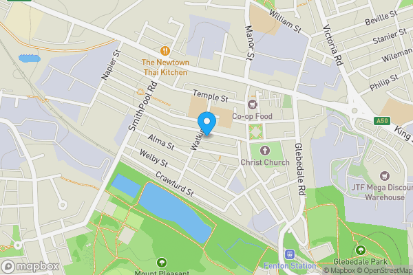 Map location for 57 Masterson Street, Stoke-On-Trent, Staffordshire, ST4 3QB