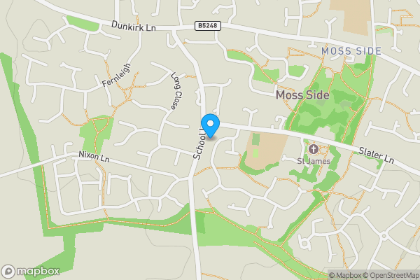 Map location for 9, St. James Gardens, LEYLAND, Lancashire, PR26 7XA
