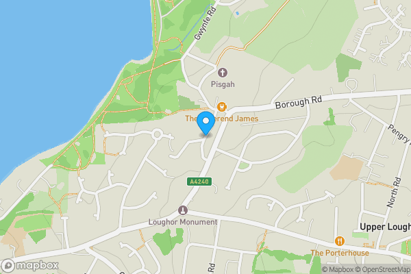 Map location for Glanmor Road, Uplands, Swansea, City And County of Swansea.