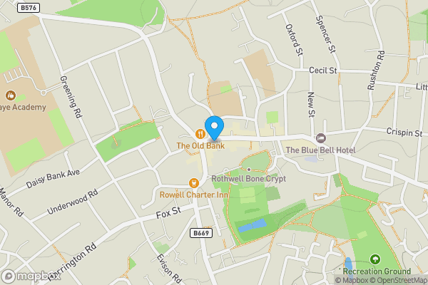 Map location for 3 Bridge Street, Rothwell, Kettering, Northamptonshire NN14 6EW