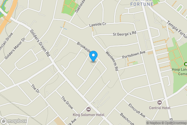 Map location for 25 Ambrose Avenue, Golders Green, NW11 9AP