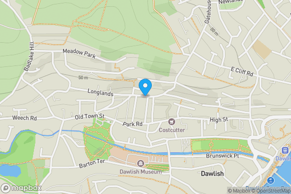 Map location for Stockton Hill, Dawlish, Devon, EX7 9LZ