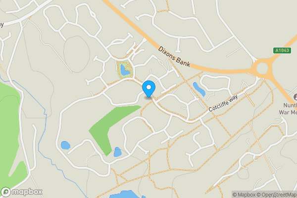 Map location for 3 Cotcliffe Way, Nunthorpe, Middlesbrough, North Yorkshire TS7 0RS