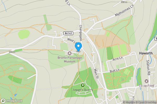 Map location for 4, 6, 8 and 10 Church Street, Haworth BD22 8DR