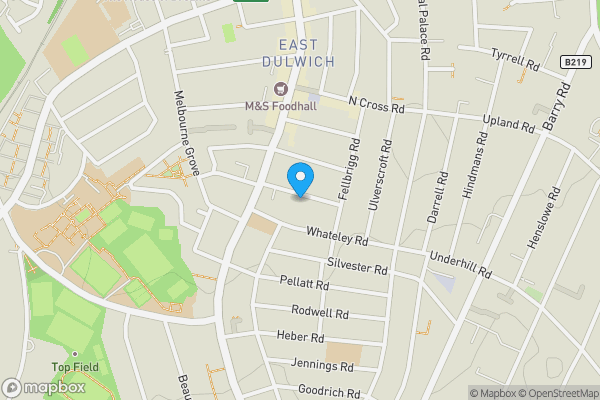 Map location for 20 Bawdale Road, East Dulwich, London, SE22 9DN