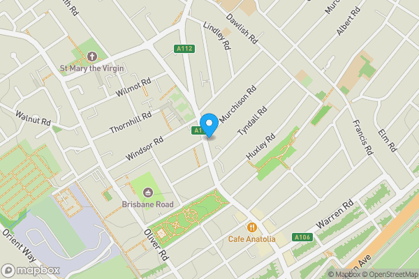 Map location for 342a High Road , Leyton, London, E10 5PW