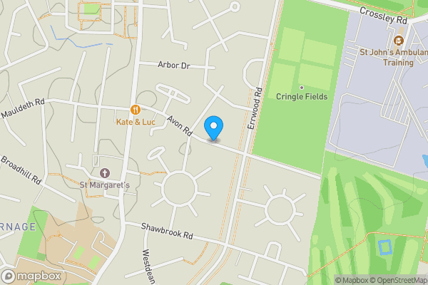 Map location for Avon Road, Burnage, Greater Manchester, M19