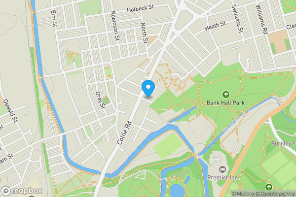 Map location for Burnley BB10 3AH