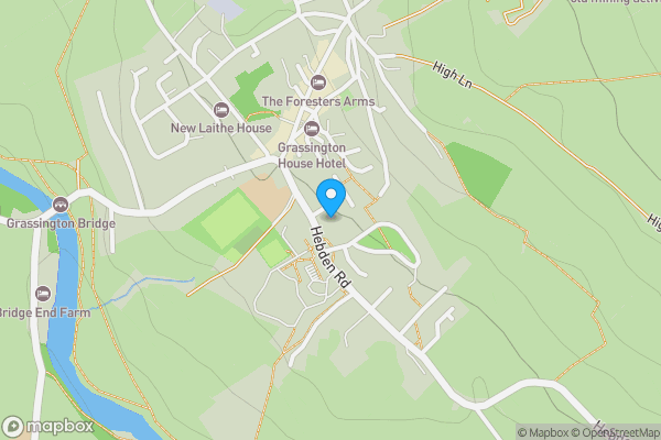 Map location for Wharfedale Delivery Office, Hebden Road, Grassington, Skipton, North Yorkshire BD23 5DG