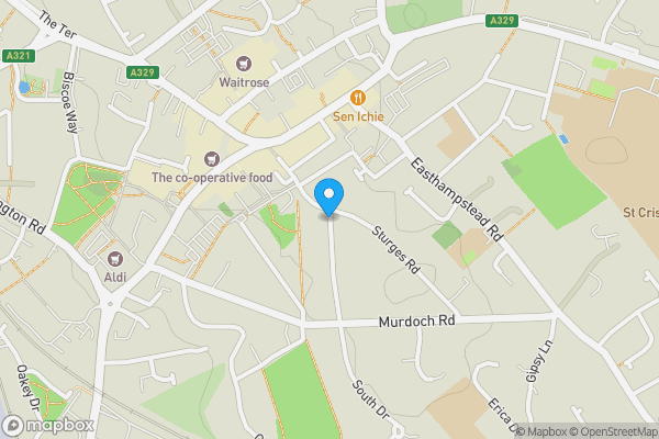 Map location for Crescent Road, Wokingham, Berkshire, RG40 2DP