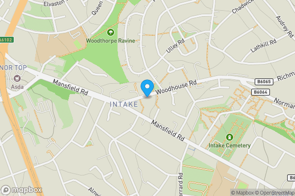 Map location for 30 Woodhouse Road, Sheffield, South Yorkshire, S12 2AZ