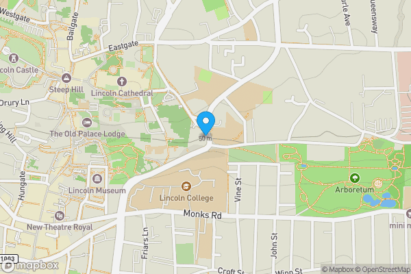 Map location for 22 Lindum Road, Lincoln, LN2 1NS