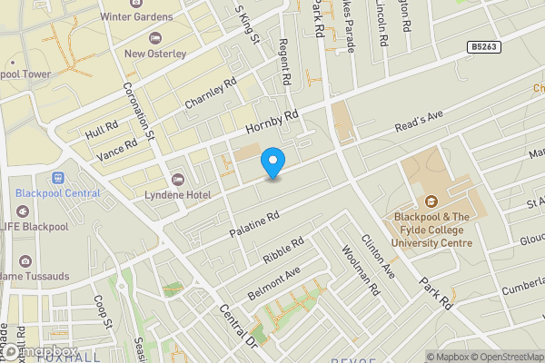 Map location for Avenue Guest House 56, Blackpool, Lancashire, FY1 4DE