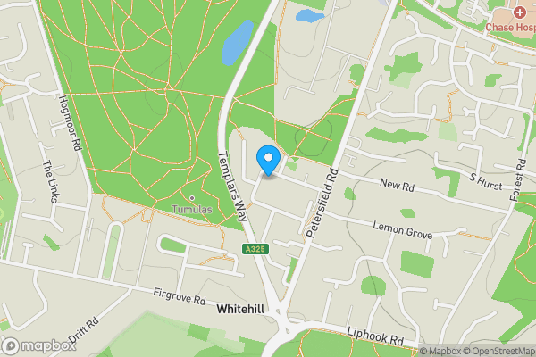 Map location for 20 Sutton Field, Whitehill, Bordon, Hampshire, GU35 9BW