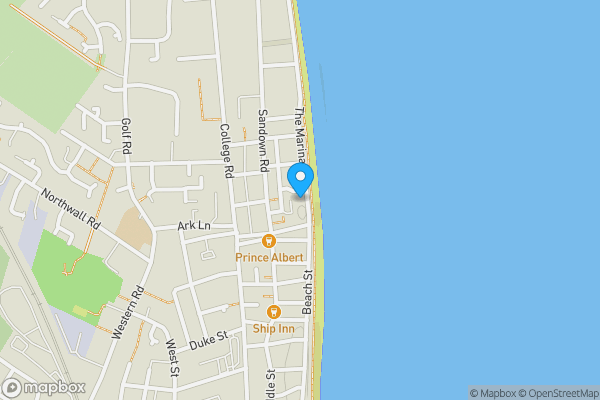 Map location for The Forester, 15 The Marina, Deal, Kent, CT14 6NG