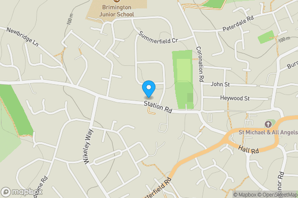 Map location for 38 Station Road, Brimington, Chesterfield, Derbyshire, S43 1JT
