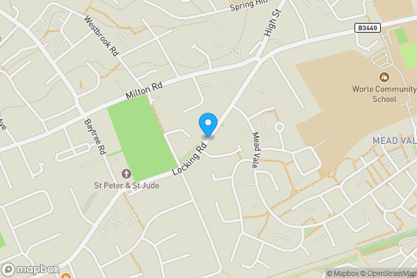 Map location for Locking Road, Weston-Super-Mare, Avon, BS22 8QX