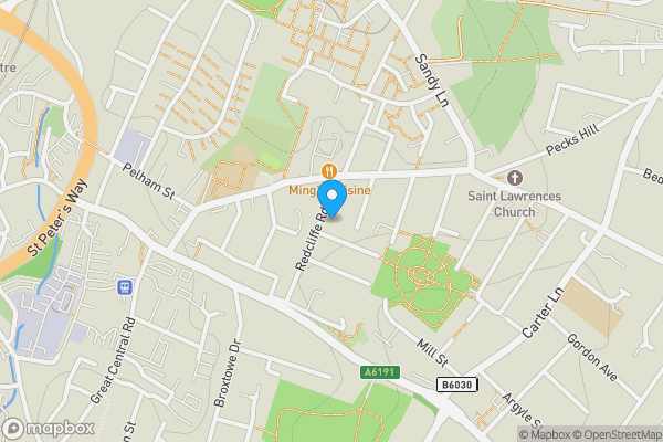 Map location for Power Transmission House, Redcliffe Road, Mansfield, Nottinghamshire, NG18 2QH