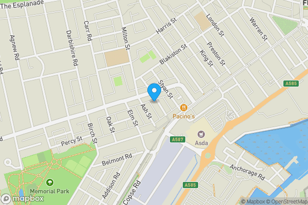 Map location for 27 North Albion Street, Fleetwood, Lancashire, FY7 6SZ
