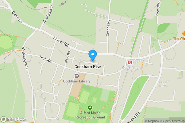 Map location for 1 Coxborrow Close, Cookham, Maidenhead, Berkshire SL6 9HH