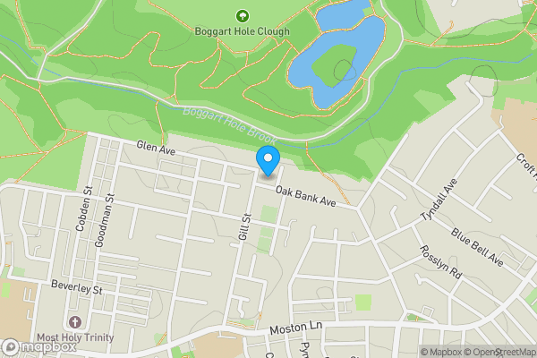 Map location for 5 Oakbank Avenue, Manchester, M9 4EX