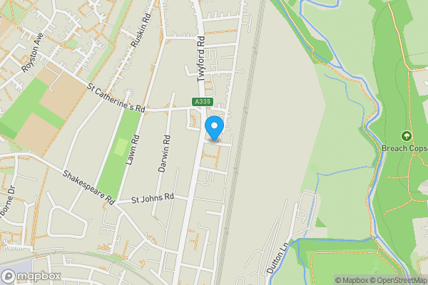 Map location for Alexander Square, Eastleigh, Hampshire, SO50 4BW