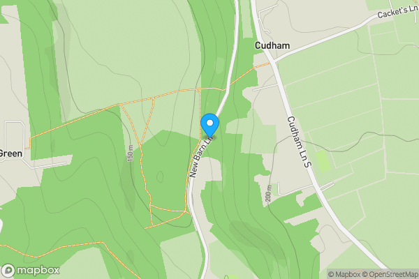 Map location for Land at Newbarn Lane, Cudham, Sevenoaks, TN14 7QH