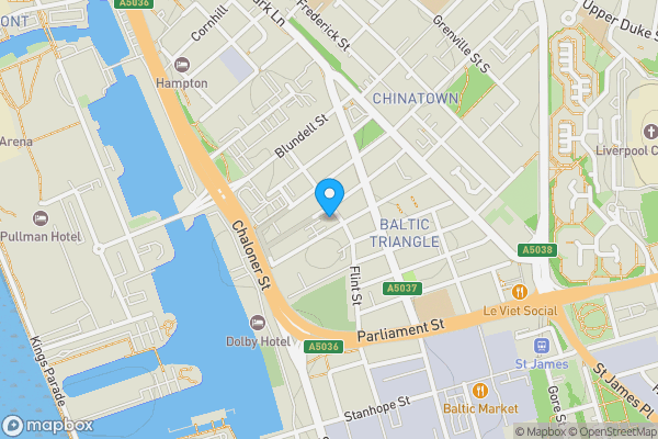 Map location for Flat 55A, Norfolk House, 42 Simpson Street, Liverpool, Merseyside, L1 0AZ L1 0AZ