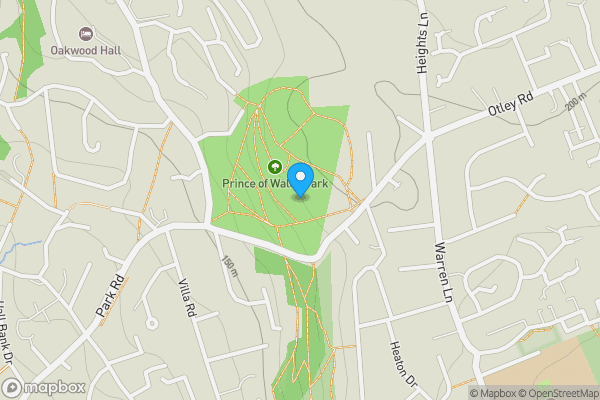 Map location for Prince Of Wales Park Lodge, Park Road, Bingley, West Yorkshire, BD16 4AF